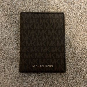 Michael Kors logo bifold card wallet